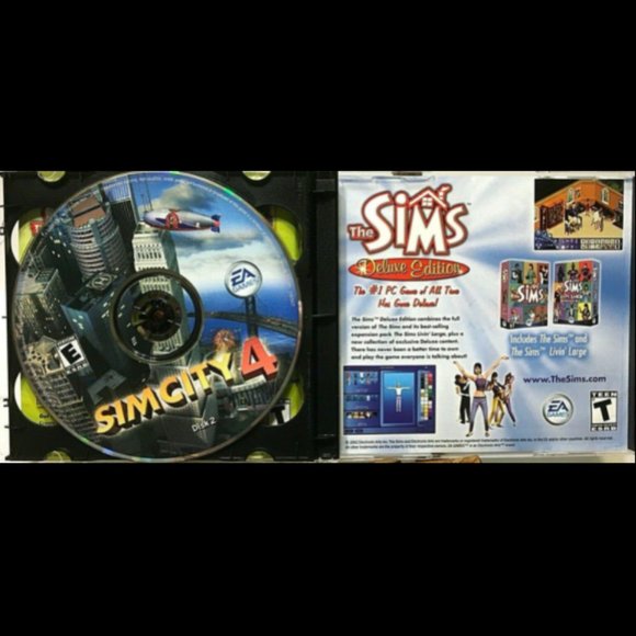 Sim City 4 PC CD-ROM Game 2 Disk Set Vintage EA Games 2003 Very Good Condition - Picture 4 of 5